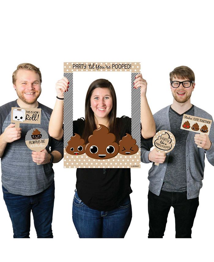 Big Dot of Happiness Party 'Til You're Pooped - Poop Emoji Selfie Photo ...