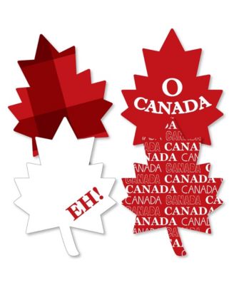 Big Dot of Happiness Canada Day - Maple Leaf Decorations DIY Canada Party Essentials - Set of 20