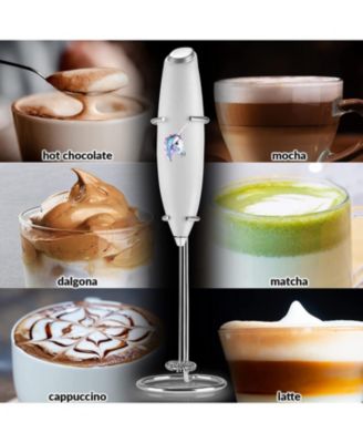 Powerful Milk Frother Wand Ultra Fast Handheld Drink Mixer