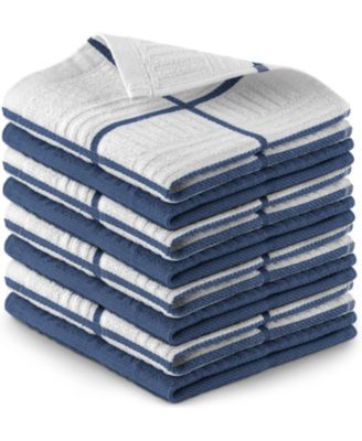 Reusable Absorbent Cotton Kitchen Towels, 8-Pack