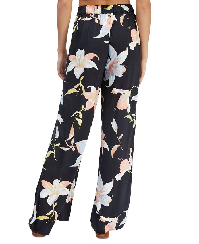 Roxy Womens Midnight Avenue Crepe Pants (Anthracite Spring Charming Sma) main image 1