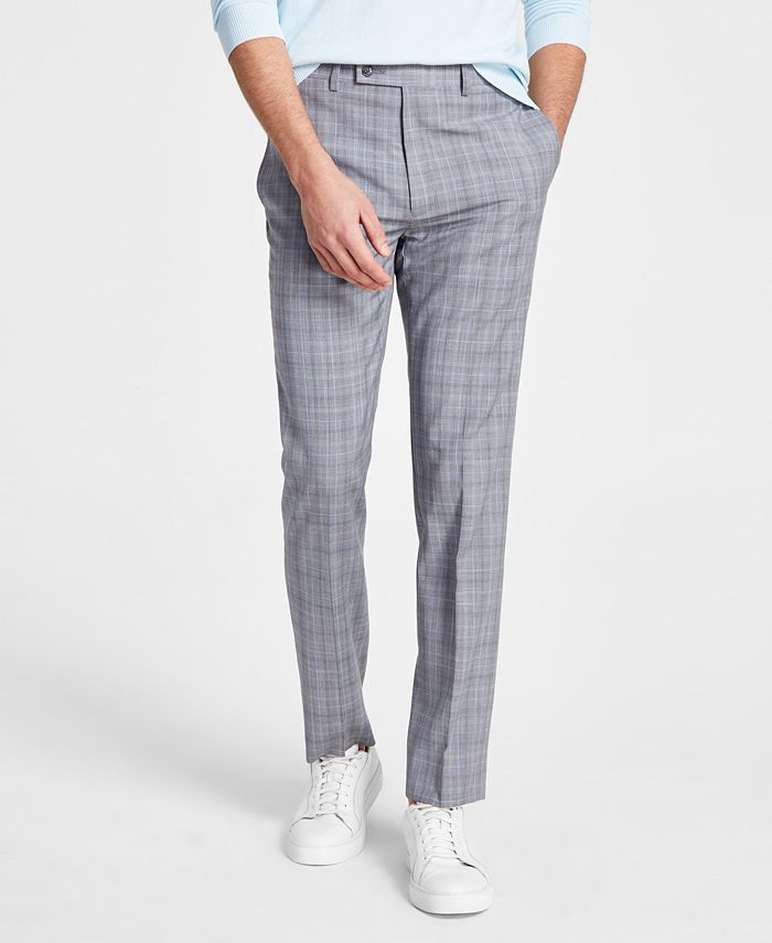 Calvin Klein Men's Slim-Fit Wool Stretch Suit Pants - Macy's