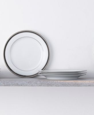 Austin Platinum Set of 4 Bread & Butter/Appetizer Plates, 6.25"