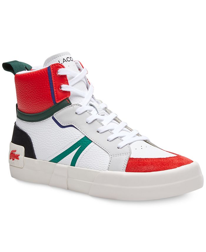 Lacoste Men's L004 Lace-Up High Top Sneakers - Macy's