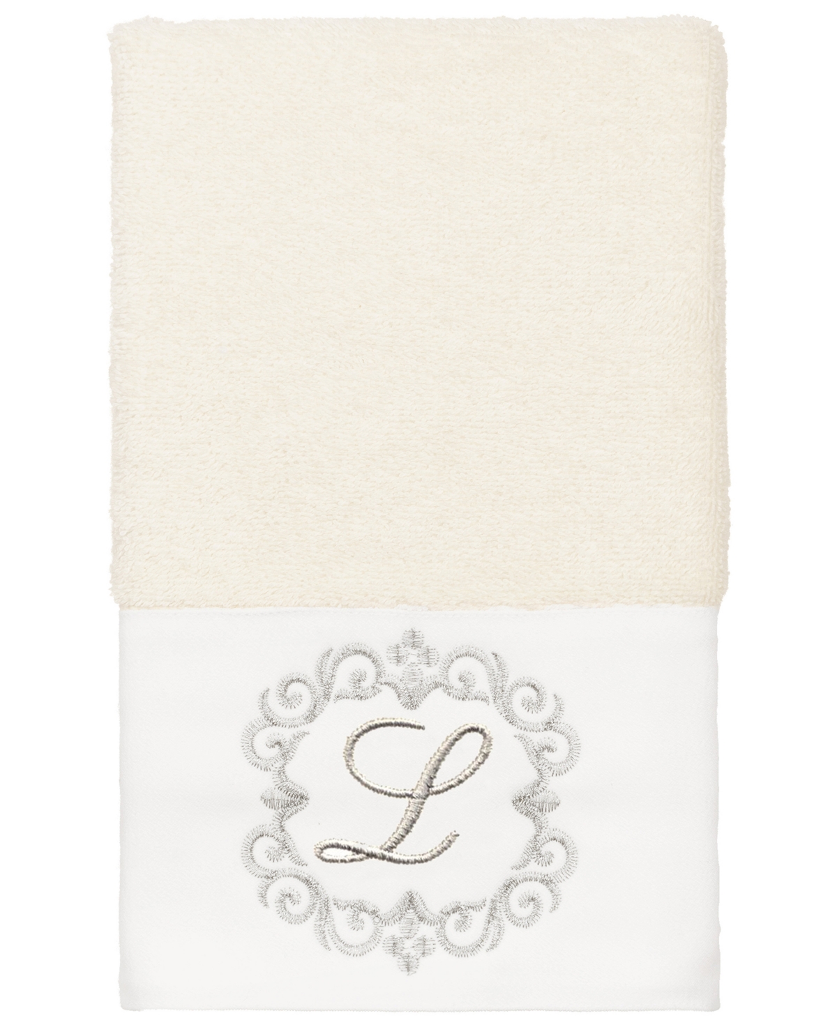 Linum Home Textiles Turkish Cotton Monica Embellished 3 Piece - Cream - L