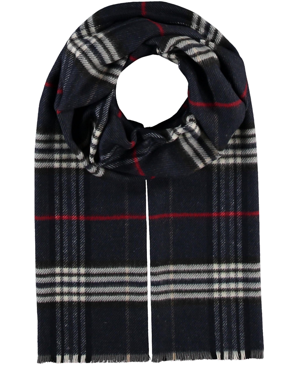 V. Fraas Men's Cashmink Classic Plaid Muffler