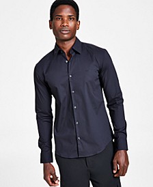 Hugo Boss Men's Slim-Fit Logo Embroidered Dress Shirt Created for Macy's 