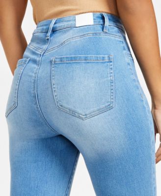 Juniors' 5-Button High Waisted Curvy Skinny Jeans