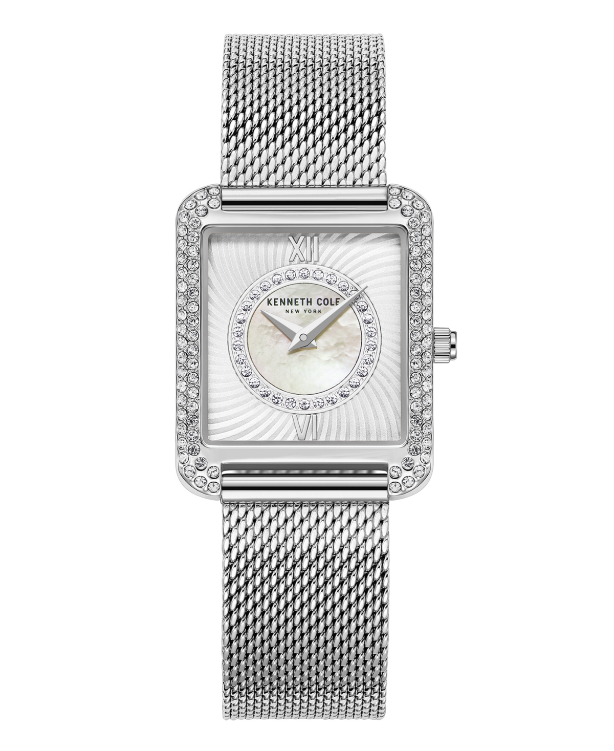 Women's Classic Silver-Tone Stainless Steel Mesh Bracelet Watch 30.5mm - Silver