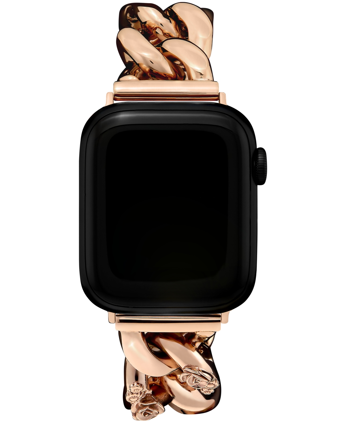 Olivia Burton Women's Rose Gold-tone Stainless Steel Chain Bracelet Apple Watch Strap 38, 40, 41mm