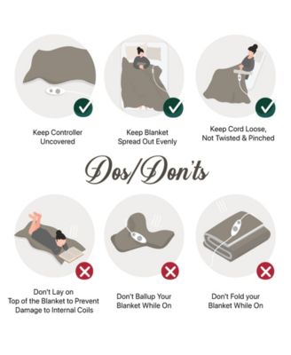 Electric Reversible Plush to Berber Throw, 60'' x 70''