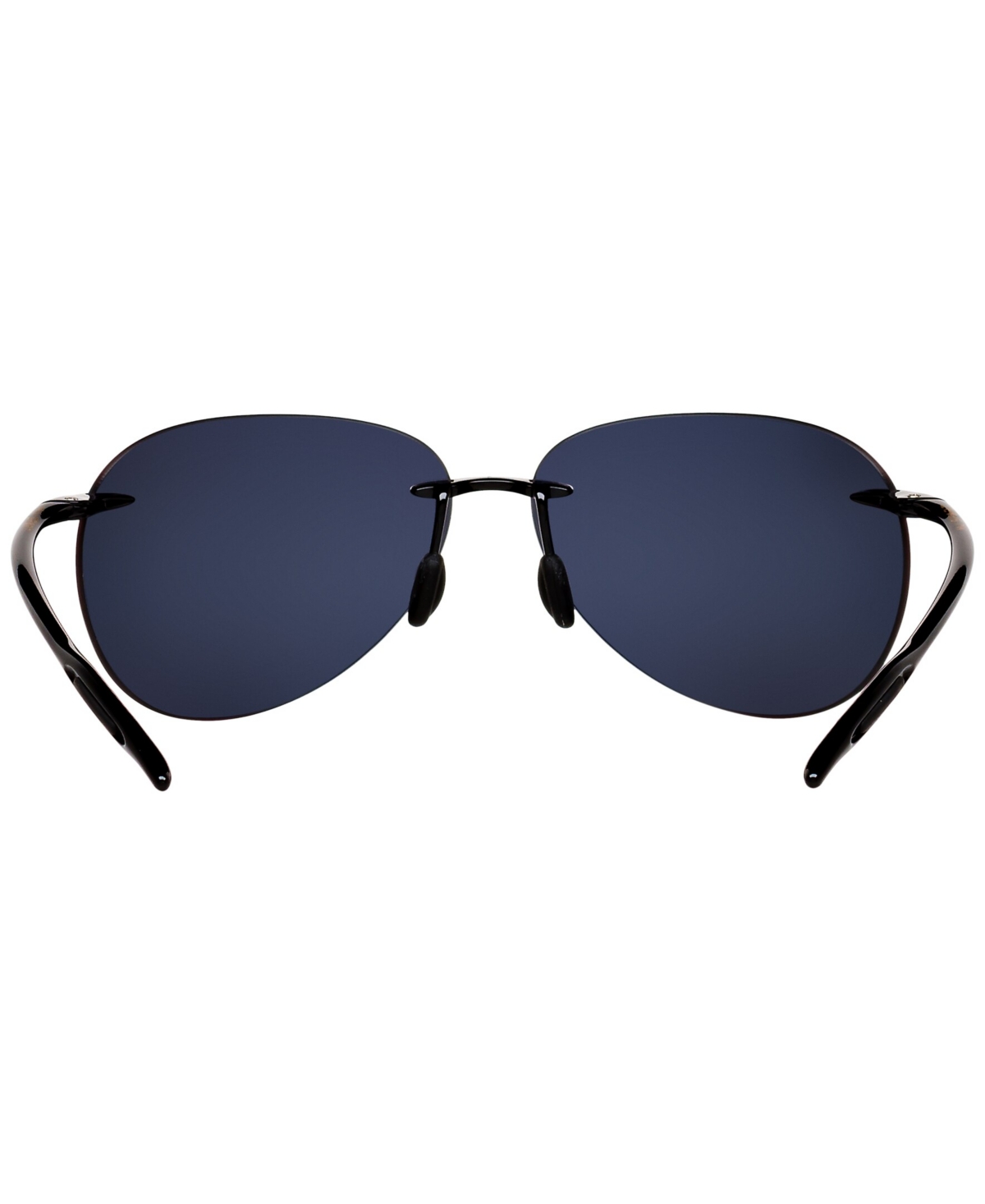 Maui Jim Polarized Sugar Beach Sunglasses, 421 In Black Shiny,grey