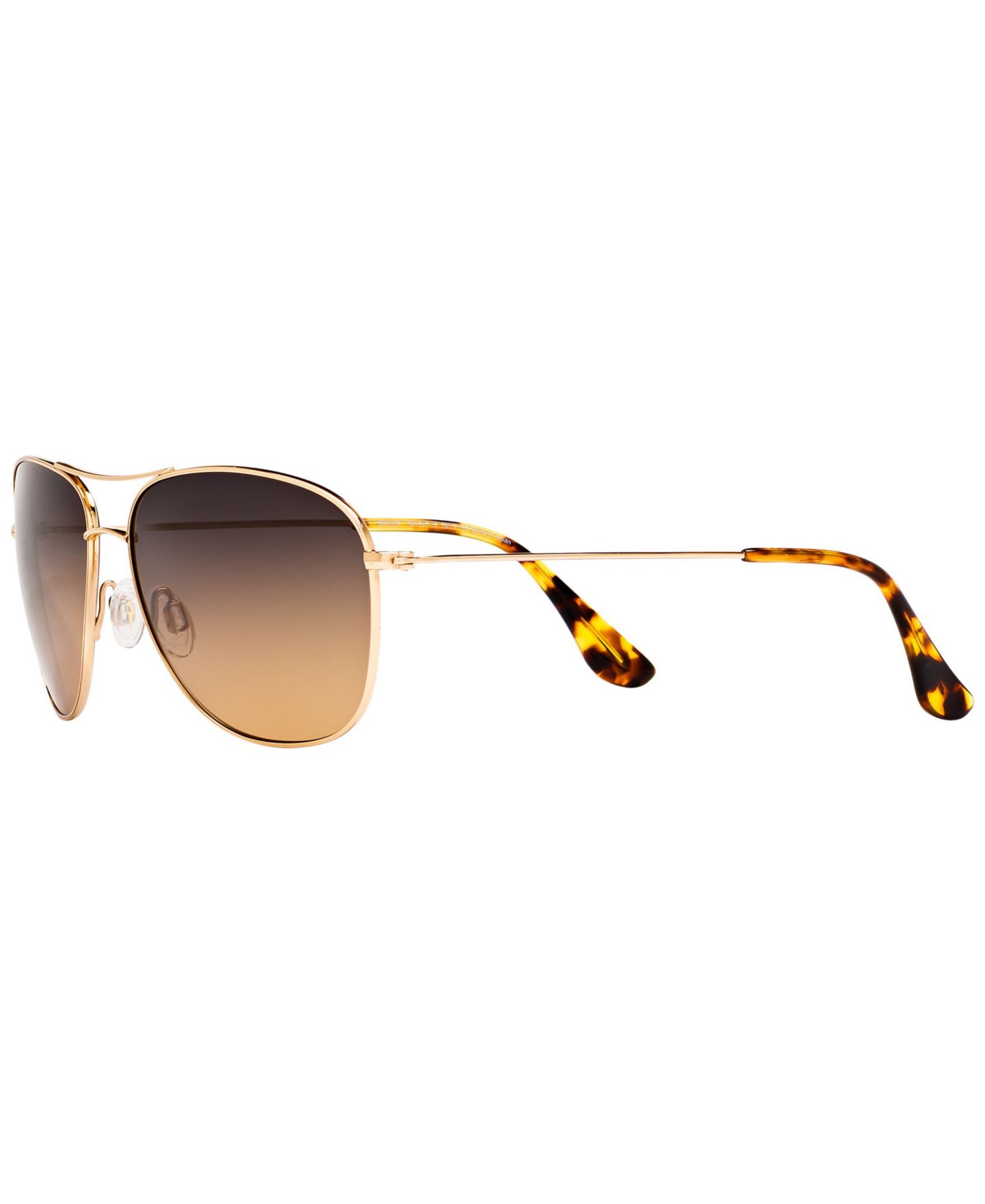 Женские солнцезащитные очки Maui Jim Polarized Cliffhouse Sunglasses, MJ000360, цвет: Золотой / Коричневый — фото 5