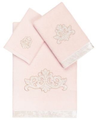Turkish Cotton May Embellished 3-Pc. Bath Towel Set
