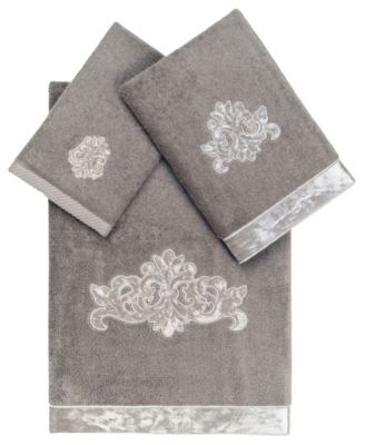 Turkish Cotton May Embellished 3-Pc. Bath Towel Set