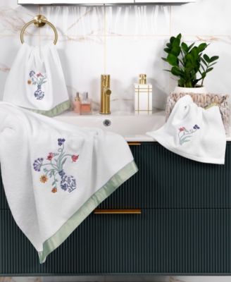 Turkish Cotton Stella Embellished 3-Pc. Bath Towel Set