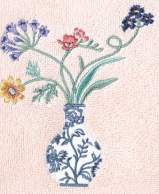 Turkish Cotton Stella Embellished 2-Pc. Hand Towel Set