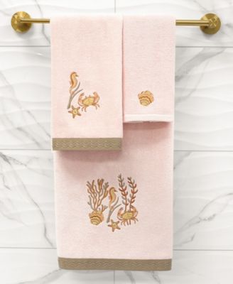 Turkish Cotton Aaron Embellished 2-Pc. Bath Towel Set