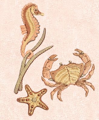 Turkish Cotton Aaron Embellished 2-Pc. Hand Towel Set