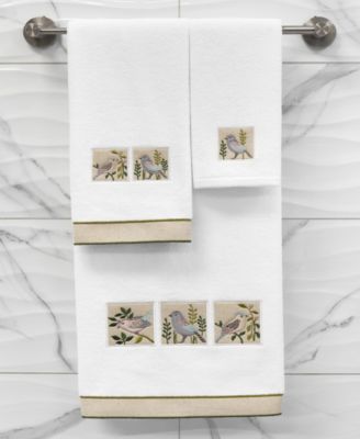 Turkish Cotton Belinda Embellished 2-Pc. Fingertip Towel Set