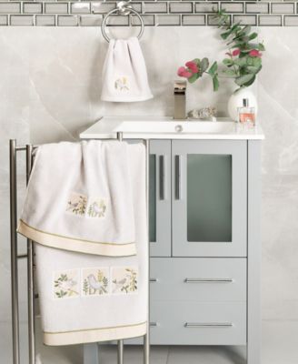 Turkish Cotton Belinda Embellished 2-Pc. Hand Towel Set