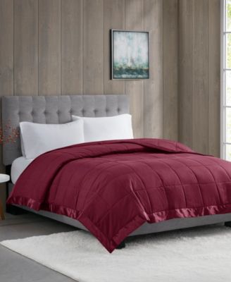 Windom Lightweight Down Alternative Satin Trim Blanket, King