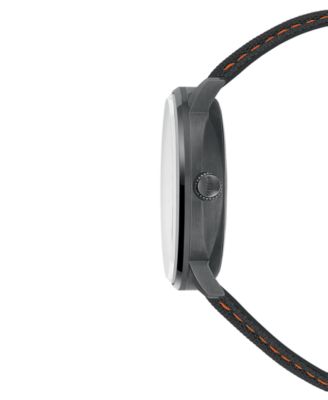 Men's Swiss Automatic Commander Gradient Black Fabric Strap Watch 40mm