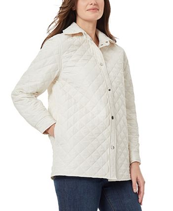 Jones New York Women's Snap Front Quilted Jacket - Macy's