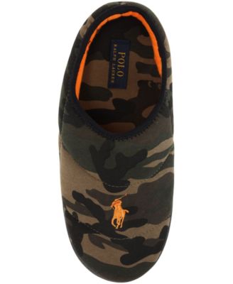 NIB POLO RALPH LAUREN MEN\'S‎ SCUFF SLIP ON SLIPPERS BLACK GRAY CAMOUFLAGE Polo Ralph Lauren | Shoes | Nib Polo Ralph Lauren Mens Scuff  main image 4