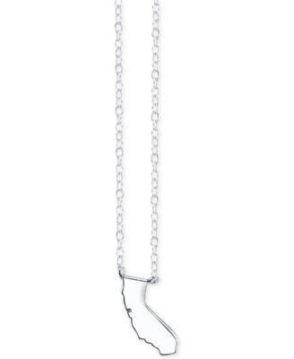 Unwritten - United States Mini Pendant Necklaces in Sterling Silver