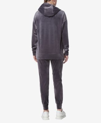 Women's Long Sleeve Leggings Length Velvet Hoodie