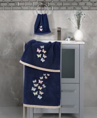 Turkish Cotton Mariposa Embellished 4-Pc. Bath Towel Set