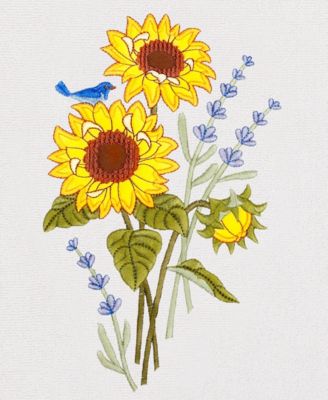 Turkish Cotton Girasol Embellished 4-Pc. Bath Towel Set