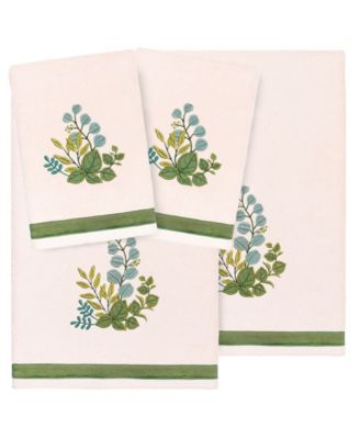 Turkish Cotton Botanica Embellished 4-Pc. Bath Towel Set