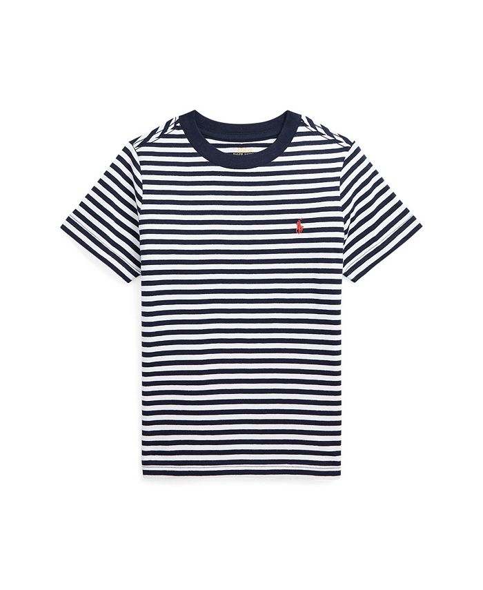 Polo Ralph Lauren Toddler and Little Boys Striped Cotton Jersey Short ...