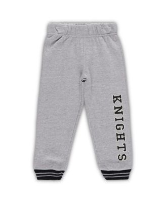 Toddler Boys Black and Heathered Gray UCF Knights Poppies Pullover Hoodie and Sweatpants Set