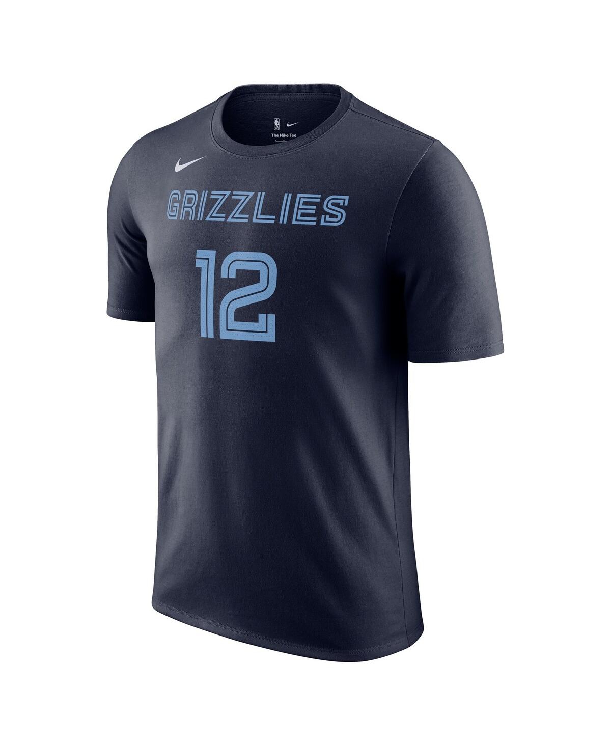 Shop Nike Men's  Ja Morant Navy Memphis Grizzlies Icon 2022/23 Name And Number Performance T-shirt