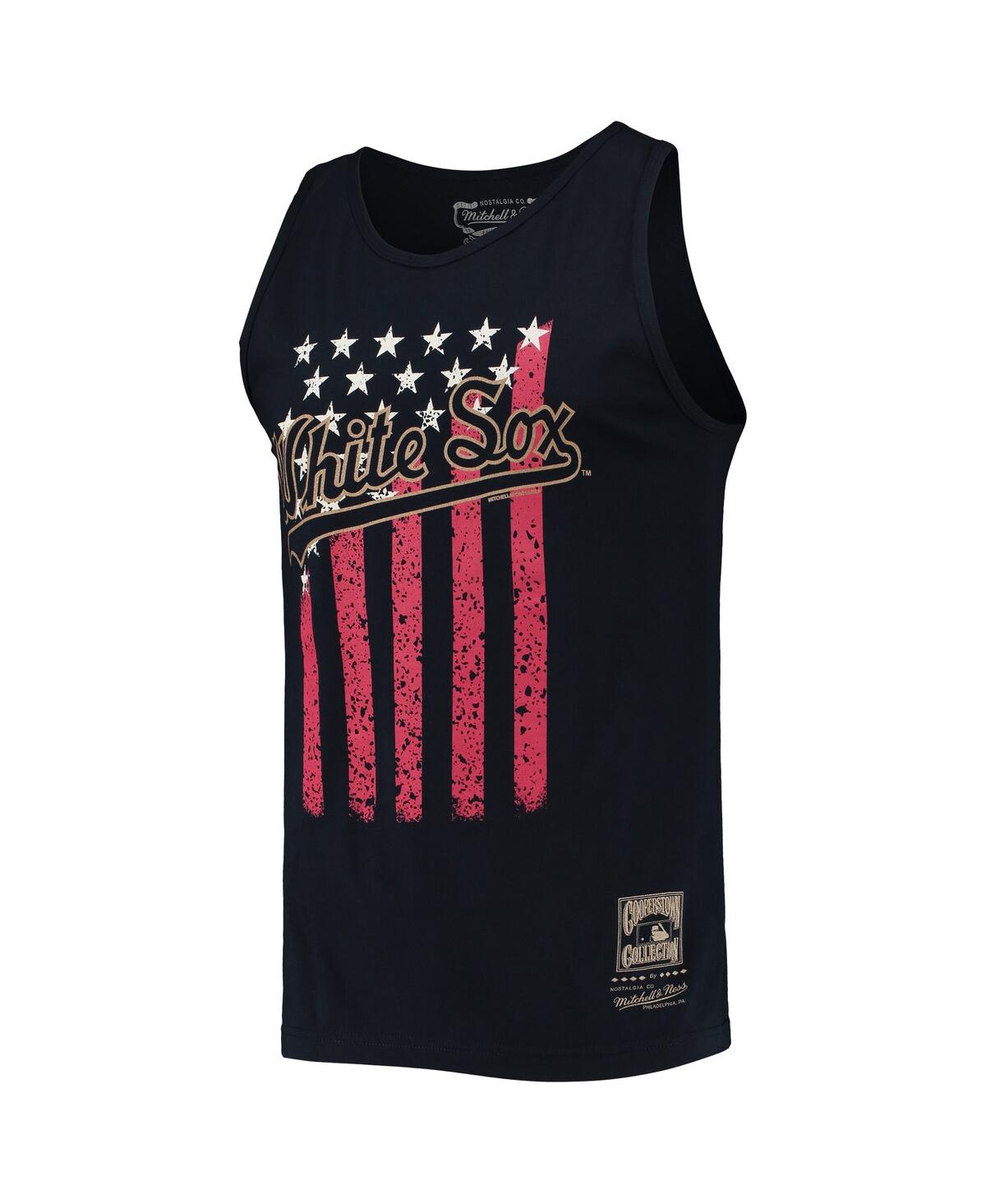 Men's Mitchell & NessChicago White Sox Cooperstown Collection Stars and Stripes Tank Top - Navy