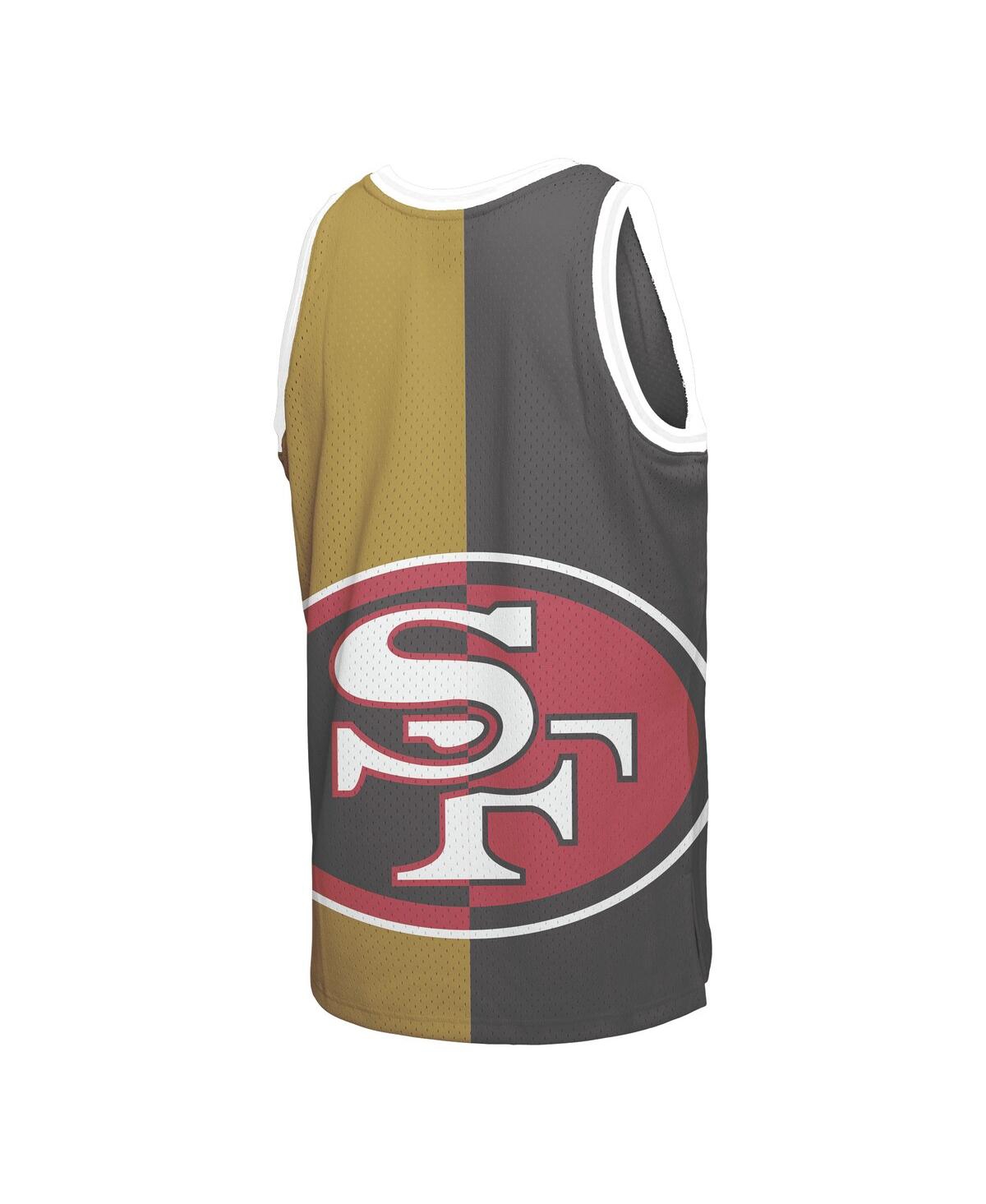 Mitchell Ness Men s Mitchell Ness Joe Montana Black Gold San