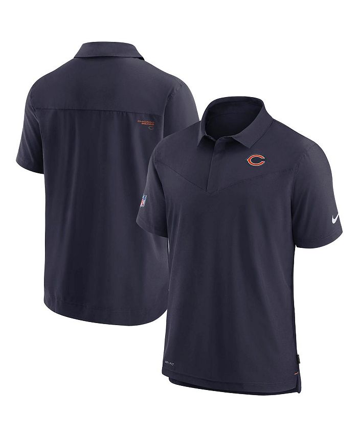Nike Men s Navy Chicago Bears Sideline UV Performance Polo Shirt