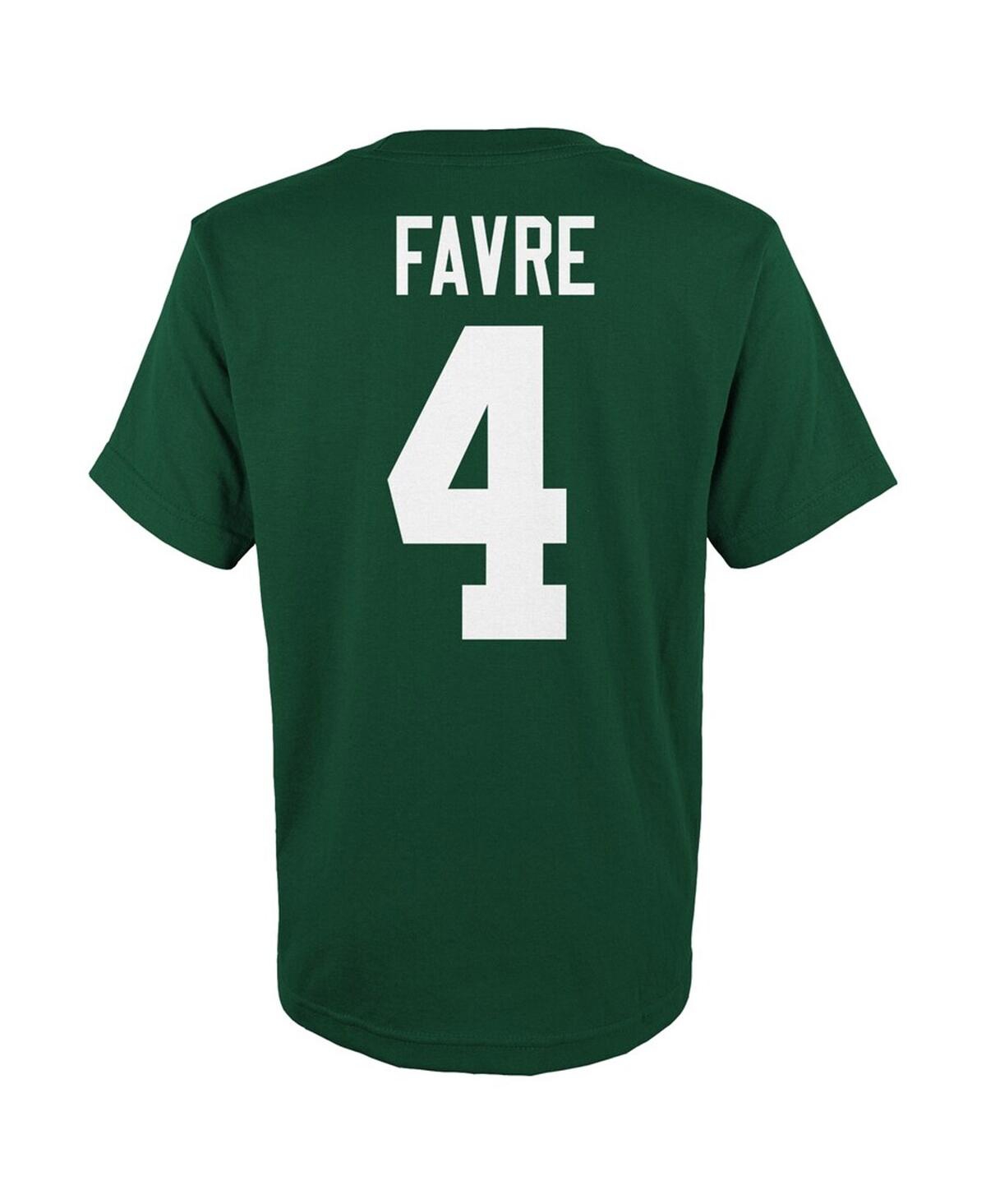 Shop Mitchell & Ness Big Boys  Brett Favre Green Green Bay Packers Retired Retro Player Name And Number T-