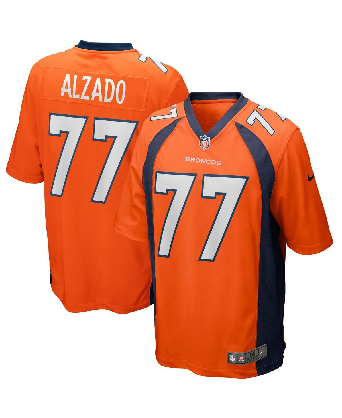 Men's Nike Lyle AlzadoDenver Broncos Game Retired Player Jersey - Orange