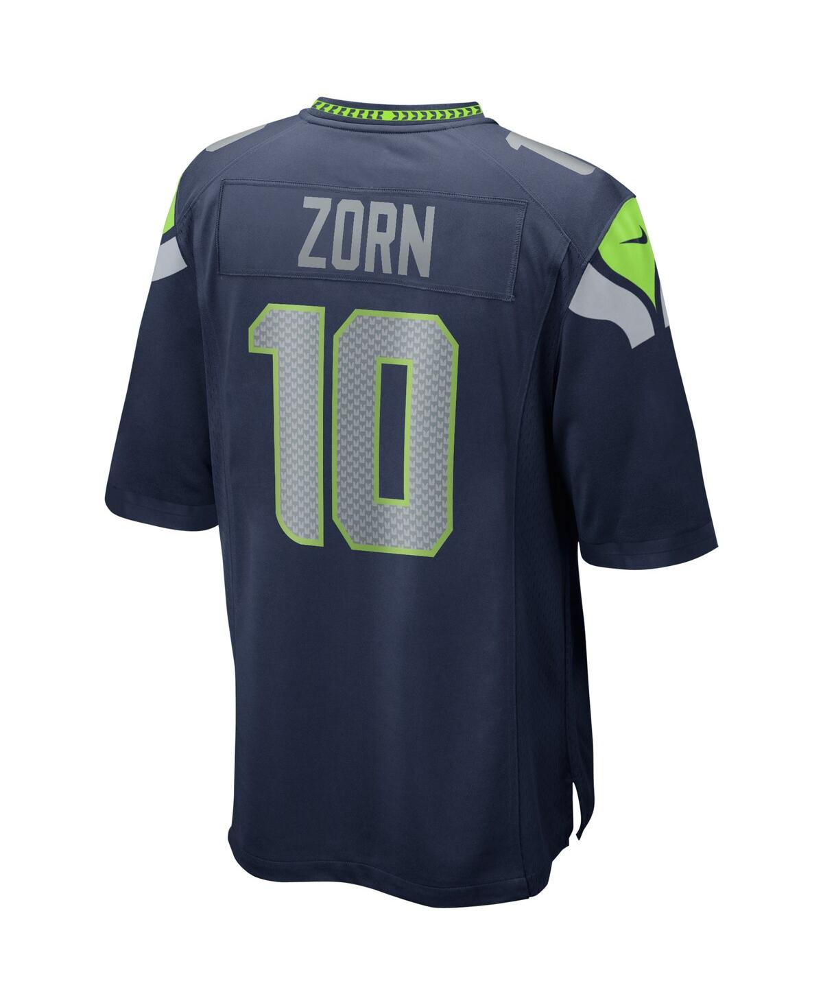 Men's Nike Jim ZornSeattle Seahawks Game Retired Player Jersey - College Navy