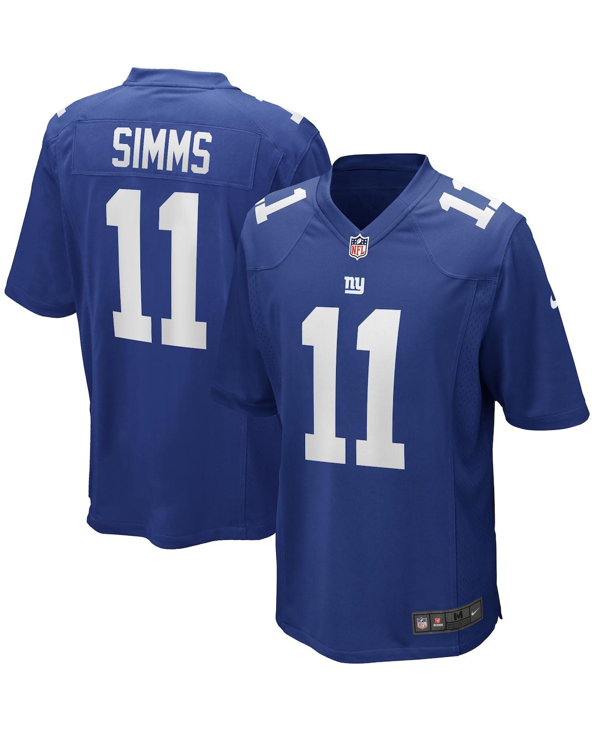 Men's Nike Phil SimmsNew York Giants Game Retired Player Jersey - Royal