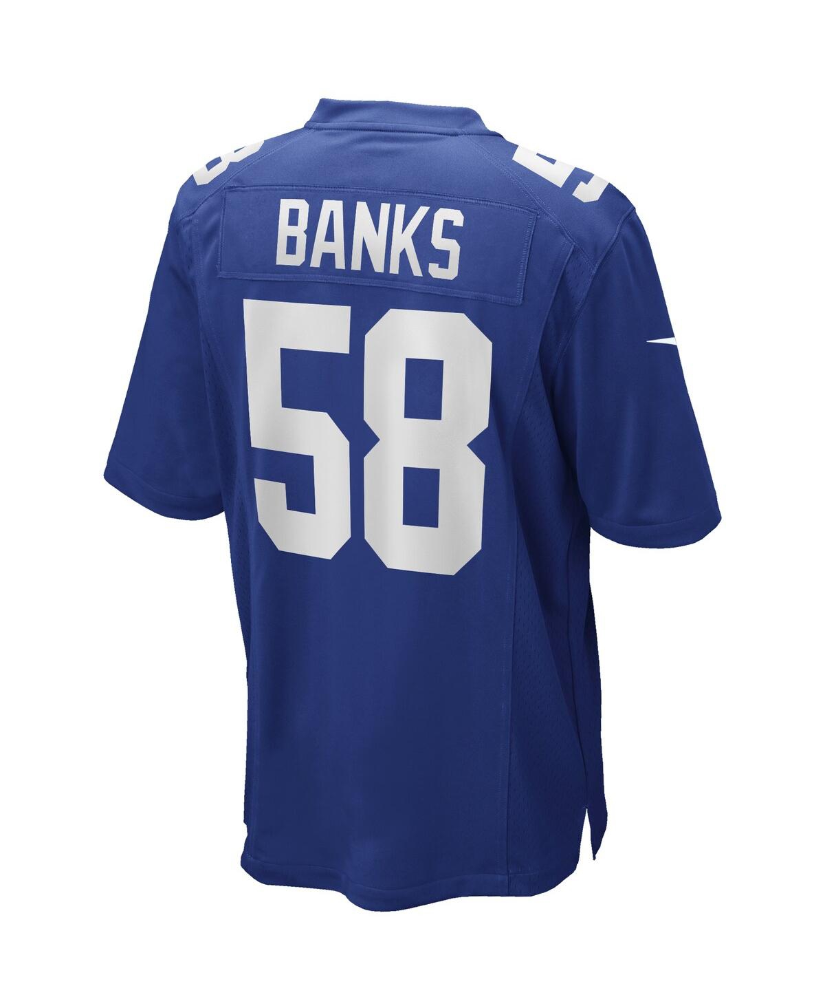 Men's Nike Carl BanksNew York Giants Game Retired Player Jersey - Royal