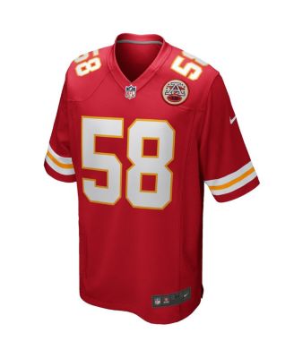 Men's Derrick Thomas Red Kansas City Chiefs Game Retired Player Jersey
