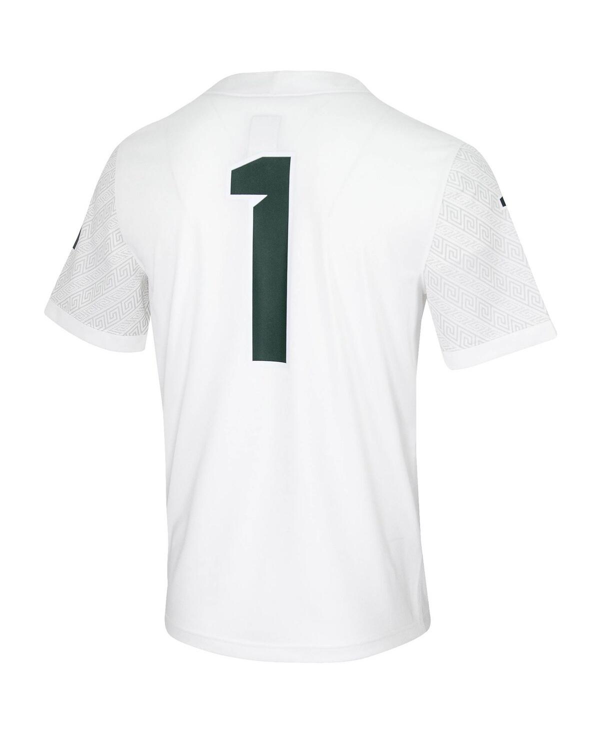 Men's Nike #1Michigan State Spartans Untouchable Game Jersey - White