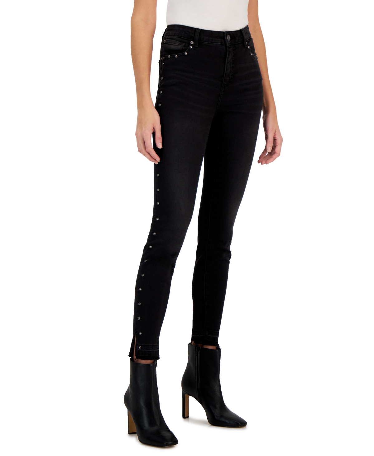 Inc International Concepts Women's High-Rise Studded Skinny Jeans, Created for Macy's