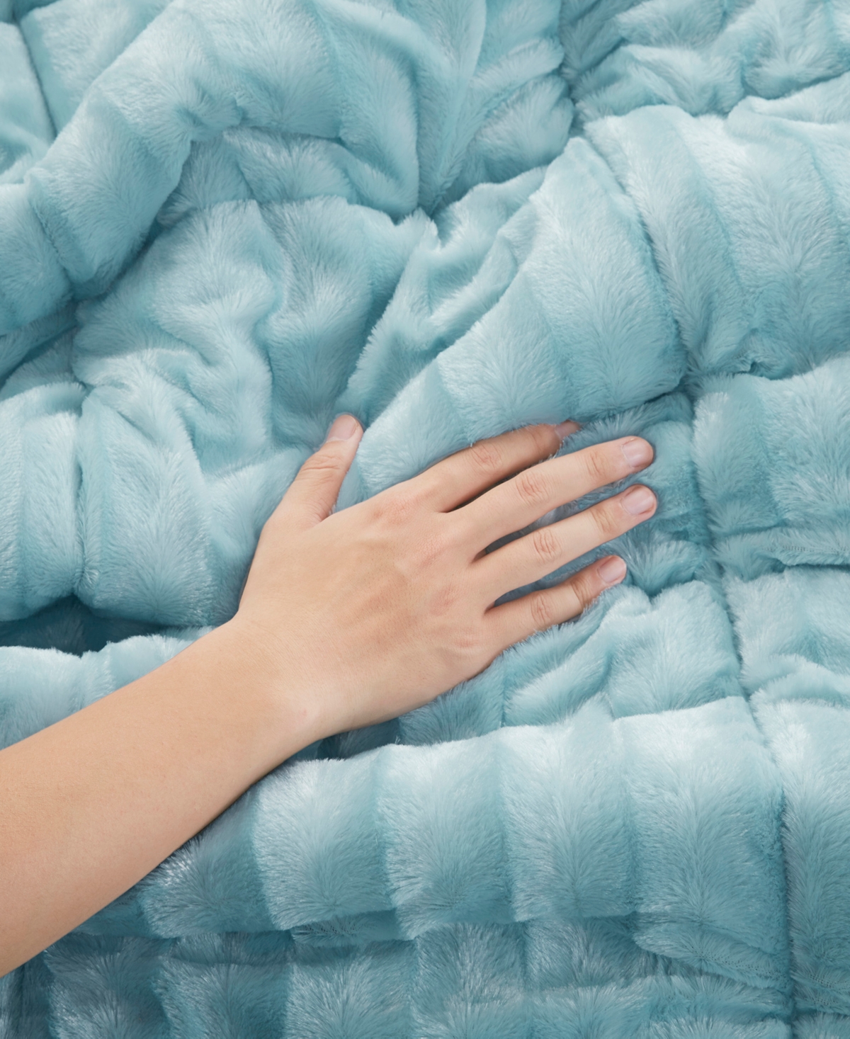 Madison Park Duke Reversible Faux Fur 3-Pc. Comforter Set