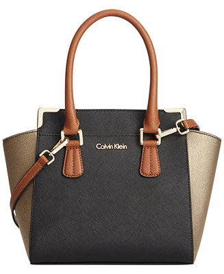 Calvin Klein On My Corner Saffiano Crossbody - Handbags & Accessories - Macy&#39;s